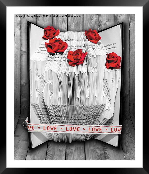 Family Paper Fold Book Framed Mounted Print by Jay Beevor