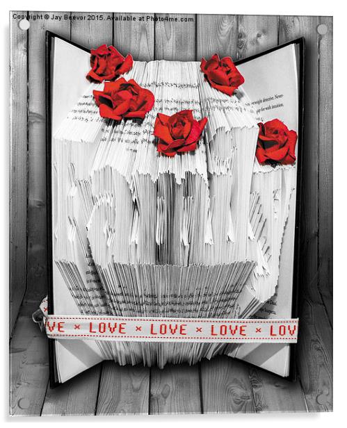 Family Paper Fold Book Acrylic by Jay Beevor