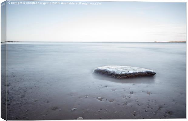  A lonely rock Canvas Print by christopher gould