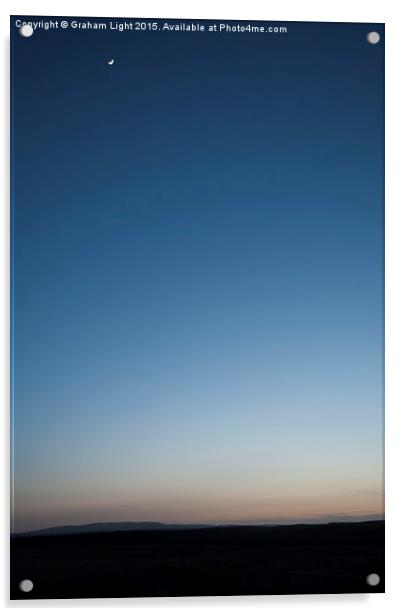  Shades of blue meet the horizon Acrylic by Graham Light