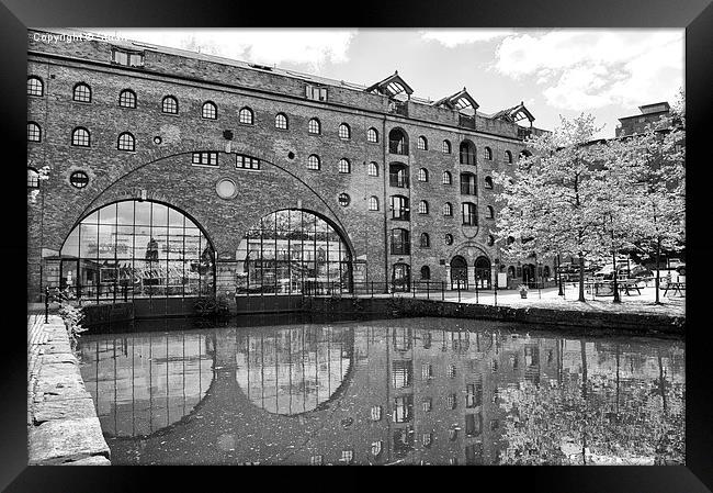 Castlefield Waterways of Manchester, Building & Re Framed Print by Stuart Giblin
