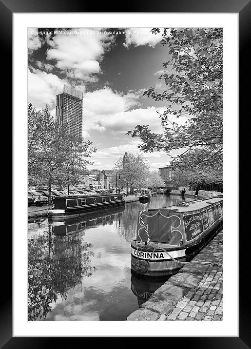 Castlefield Waterways of Manchester and Beetham To Framed Mounted Print by Stuart Giblin