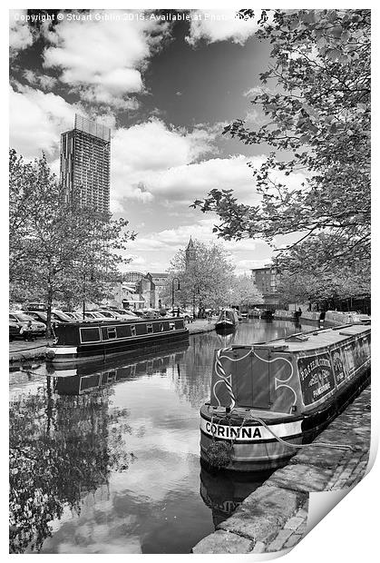 Castlefield Waterways of Manchester and Beetham To Print by Stuart Giblin