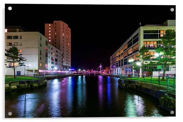  Cardiff Bay Acrylic by Dean Merry