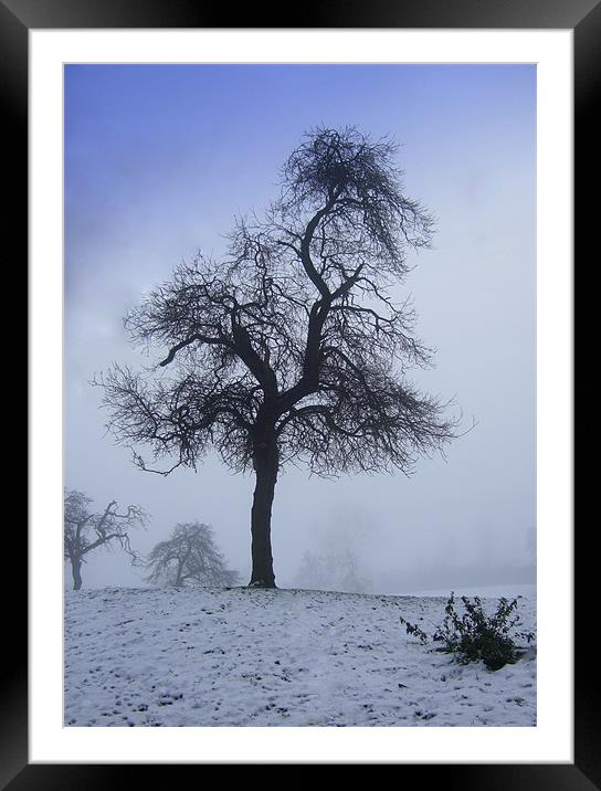 A Derbyshire winter scene Framed Mounted Print by Pete Holloway