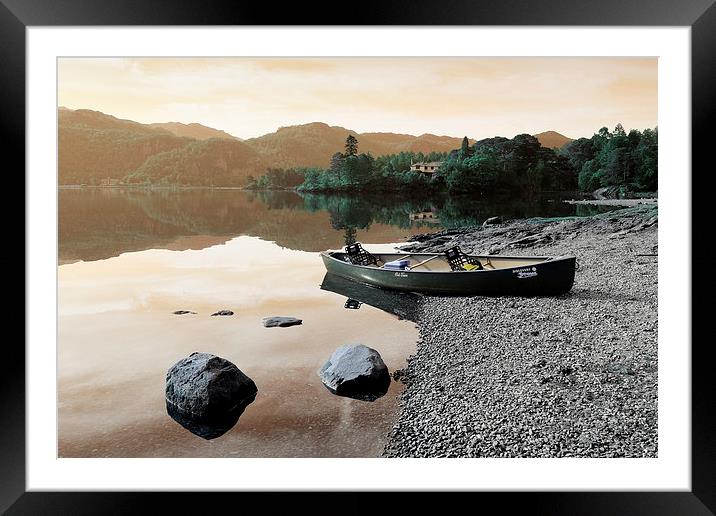  Derwent water Cumbria Framed Mounted Print by Tony Bates