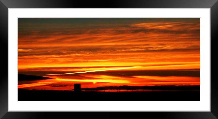  Sunset over Airdale. Framed Mounted Print by Michael Holliday