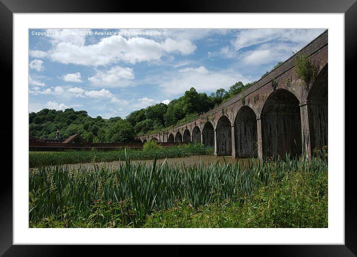 Coalbrookdale Railway Viaduct Framed Mounted Print by rawshutterbug 