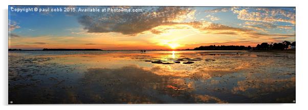  Sunset bay. Acrylic by paul cobb