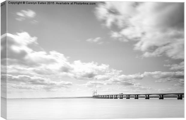  The Second Severn Crossing Canvas Print by Carolyn Eaton