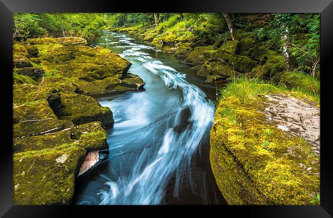 The Strid, River Wharfe, Yorkshire Framed Print by David Ross