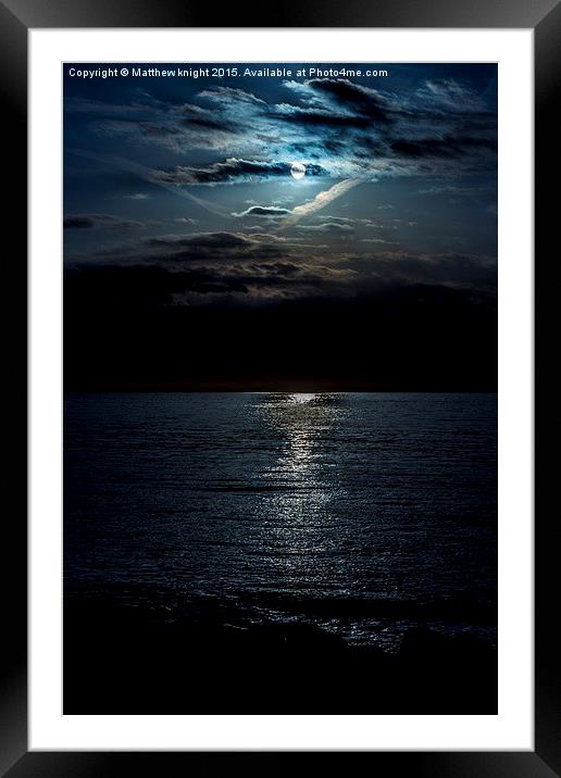  Darkness across the way. Framed Mounted Print by Matthew  knight