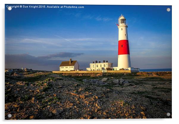 The Lighthouse at Portland Bill Acrylic by Sue Knight