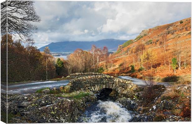  View from Ashness Bridge to Skiddaw Canvas Print by Ian Duffield