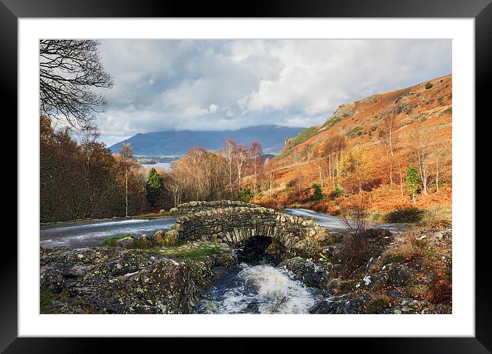  View from Ashness Bridge to Skiddaw Framed Mounted Print by Ian Duffield