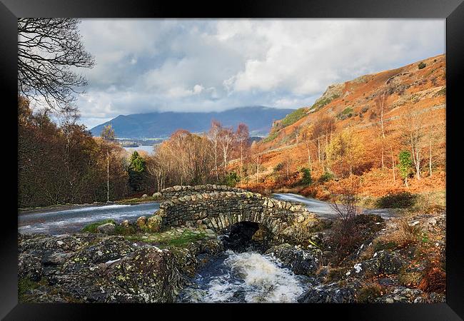  View from Ashness Bridge to Skiddaw Framed Print by Ian Duffield