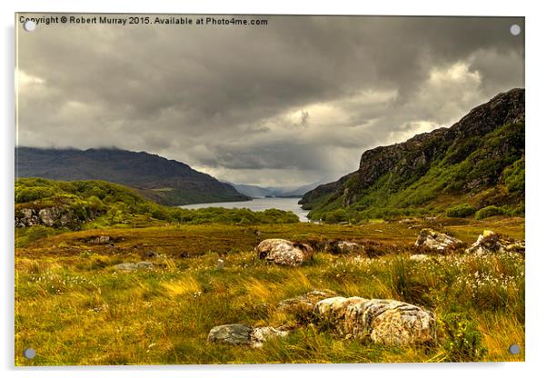  Loch Maree Acrylic by Robert Murray