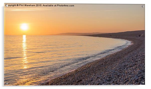  Seaside Sunset Acrylic by Phil Wareham