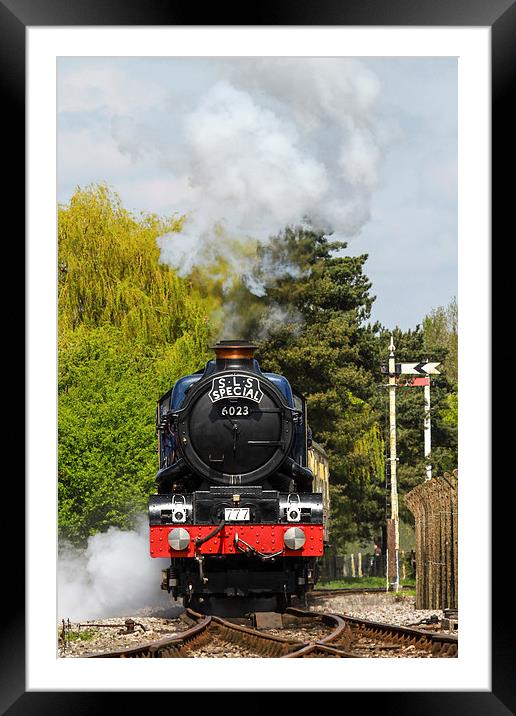  Steam Train King Edward II Framed Mounted Print by Oxon Images