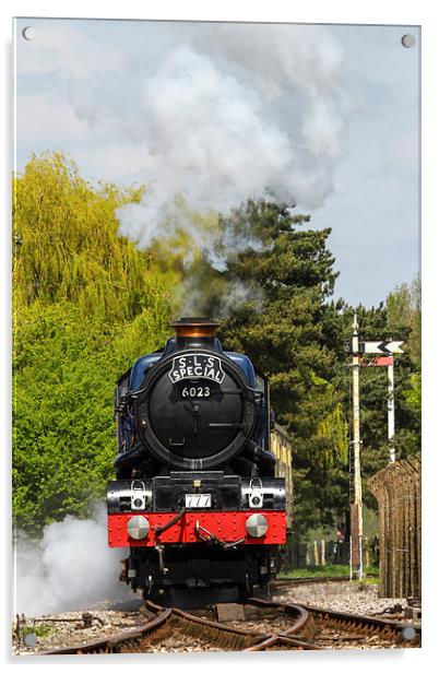  Steam Train King Edward II Acrylic by Oxon Images