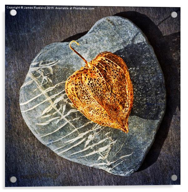  Heart Stone Acrylic by James Rowland