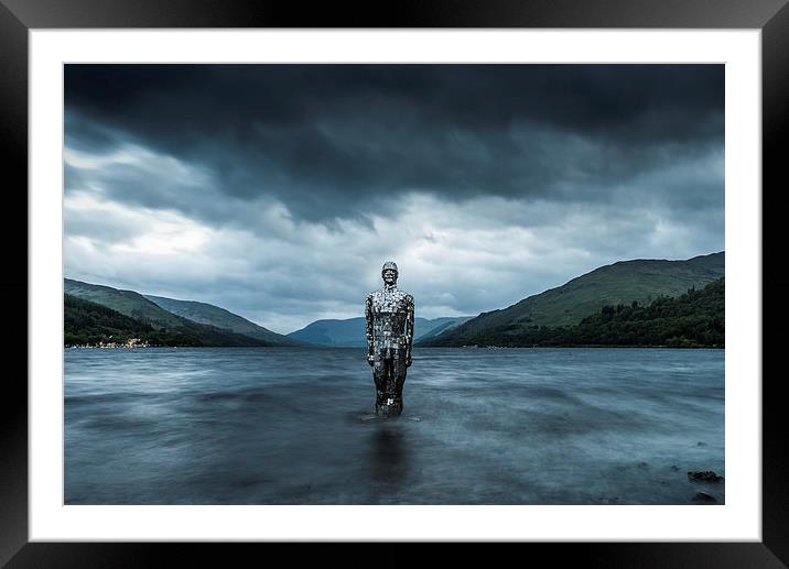 Still Man, Loch Earn Framed Mounted Print by Ian Potter