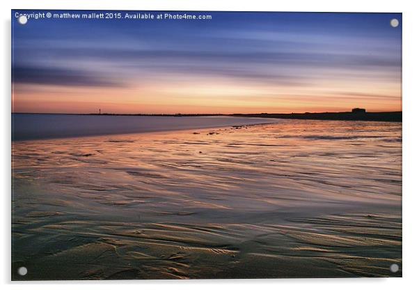  205 seconds of Sunset Acrylic by matthew  mallett