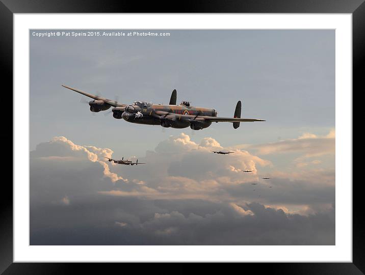  Lancasters - 'Maximum Effort' Framed Mounted Print by Pat Speirs