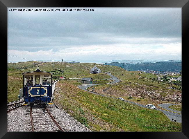  The  Great Orme Tramway Framed Print by Lilian Marshall