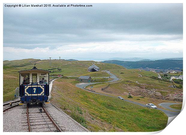  The  Great Orme Tramway Print by Lilian Marshall