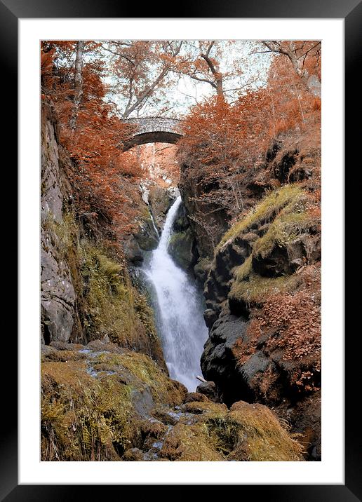  Aira force Cumbria Framed Mounted Print by Tony Bates