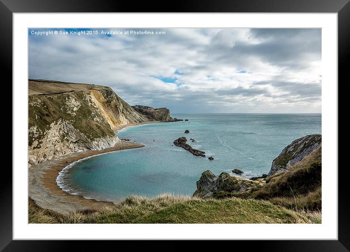  Man of War Bay,Dorset Framed Mounted Print by Sue Knight