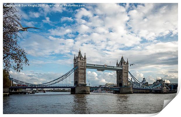  Tower Bridge,London Print by Sue Knight