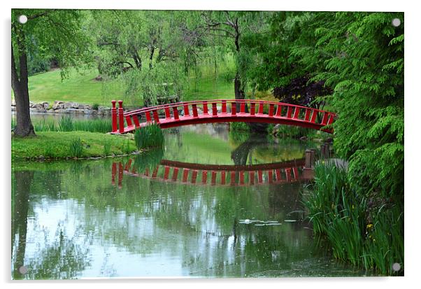  A Bridge Reflection Acrylic by Kathleen Stephens