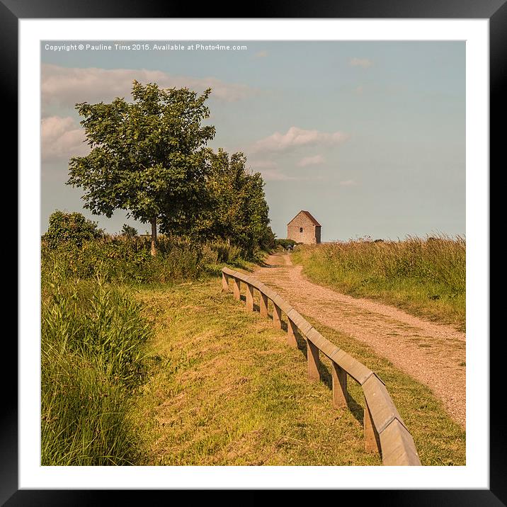  Roman Road to St Peters on the Wall, Bradwell on  Framed Mounted Print by Pauline Tims
