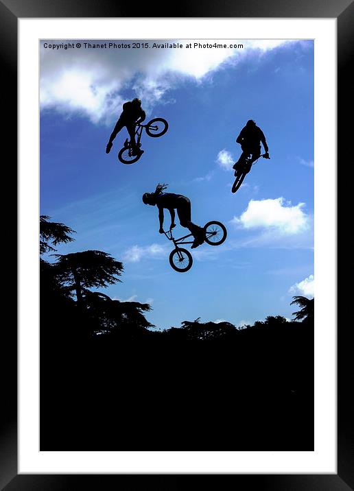  BMX montage Framed Mounted Print by Thanet Photos