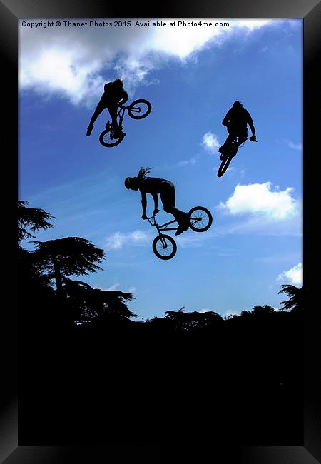  BMX montage Framed Print by Thanet Photos