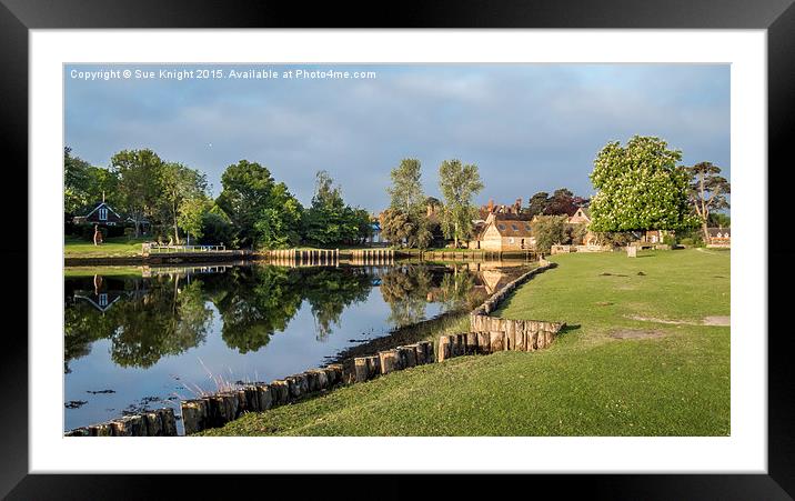  Golden morning at Beaulieu Framed Mounted Print by Sue Knight