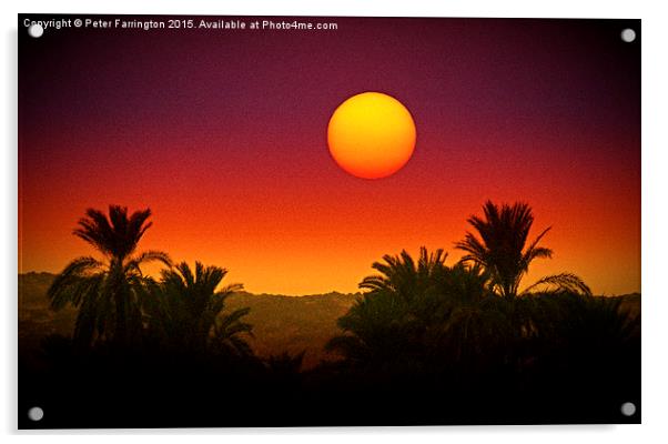 Colours Of The Sun Acrylic by Peter Farrington