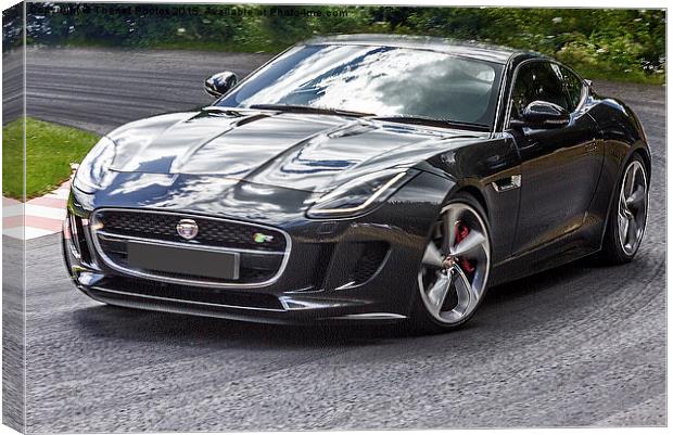  Jaguar F TYPE R AWD COUPE Canvas Print by Thanet Photos