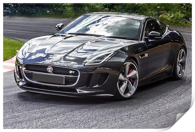  Jaguar F TYPE R AWD COUPE Print by Thanet Photos