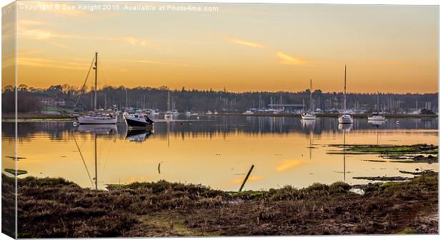  View across the Beaulieu River Canvas Print by Sue Knight