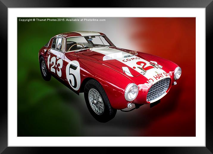  Ferrari 250 MM Berlinetta Framed Mounted Print by Thanet Photos