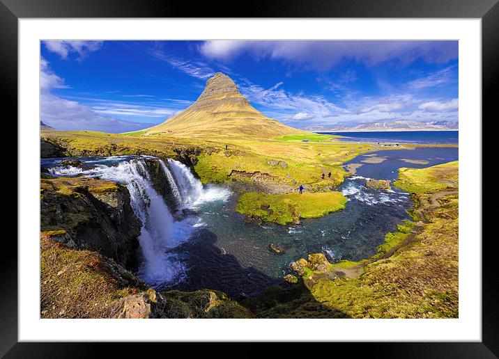  Amazing Kirkjufell waterfall Iceland Framed Mounted Print by Matthias Hauser