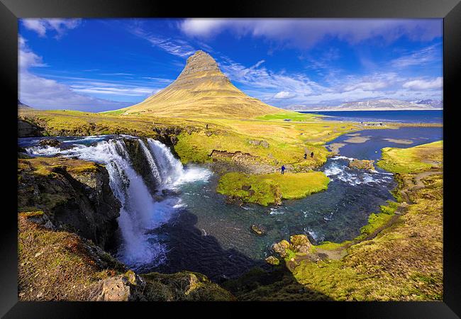  Amazing Kirkjufell waterfall Iceland Framed Print by Matthias Hauser