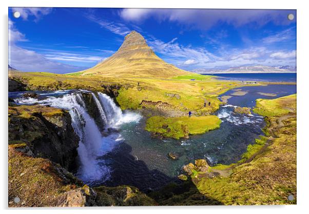  Amazing Kirkjufell waterfall Iceland Acrylic by Matthias Hauser