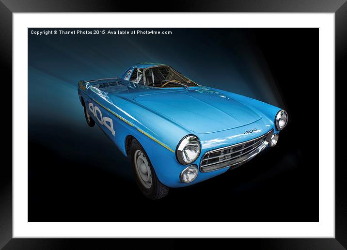  Peugeot 404 Diesel Record 1965 Framed Mounted Print by Thanet Photos