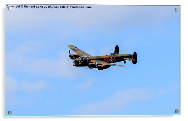 British Lancaster Bomber Thumper Acrylic by Richard Long