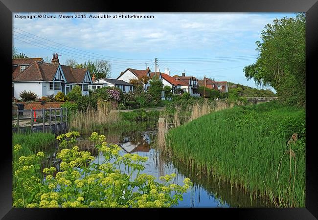  Pett Level Village East Sussex Framed Print by Diana Mower
