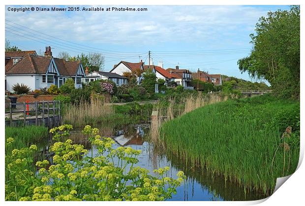  Pett Level Village East Sussex Print by Diana Mower